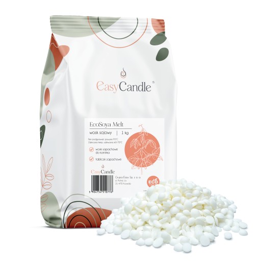 Wosk sojowy EcoSoya Melt do wosków i tart - 1 kg