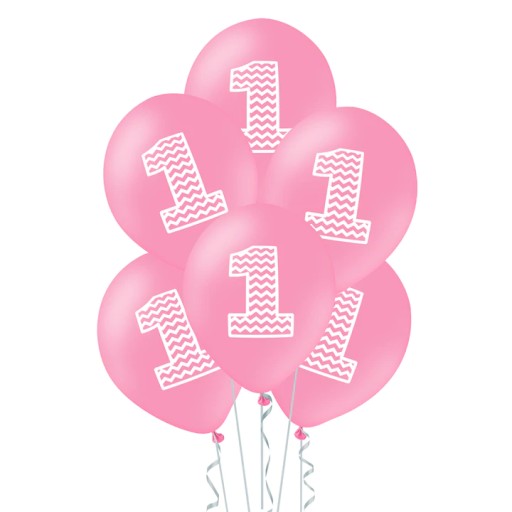 BALONY GUMOWE LATEKSOWE NA ROCZEK RÓŻOWE 10SZT