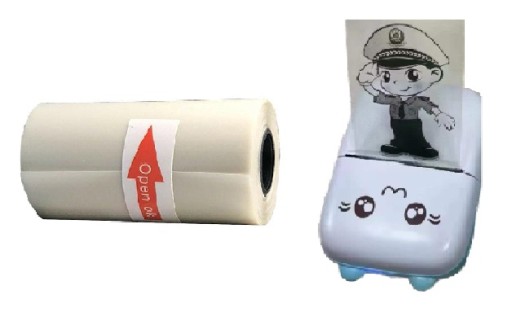 PAPIER TERMICZNY PRZEZROCZYSTY SAMOPRZYLEPNY ROLKA
