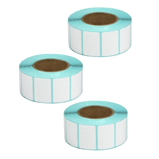 30 x 20 mm Bezpośrednie puste rolki etykiet samoprzylepnych termicznych
