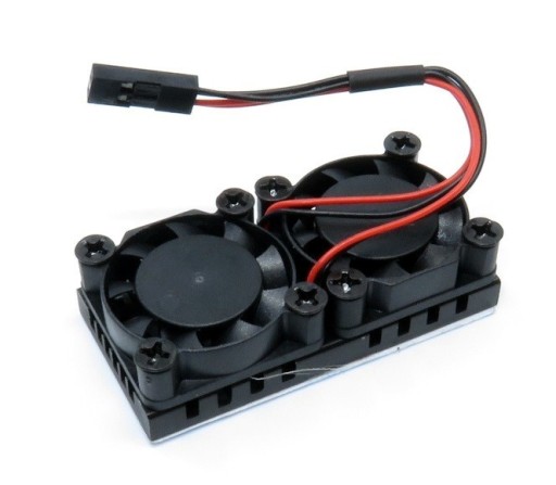 Radiator z podwójnym wentylatorem dla Raspberry Pi 4B