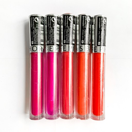 SEPHORA ULTRA SHINE LIP GEL KOLORY
