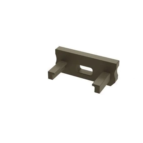 Zaślepka boczna Inox do profili aluminiowych typ D LUMINES - z otworem