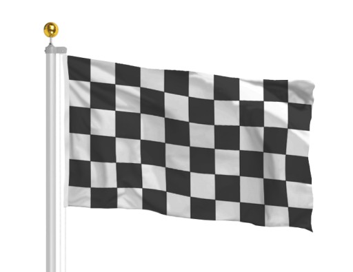 Flaga Szachownica 150x90 cm Startowa Wyścigowa Meta Sygnałowa