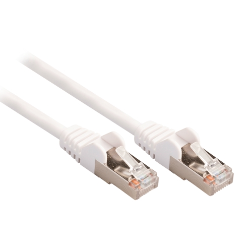 SF / UTP Cat 5e patchcord 1.5m biały ekran 85121