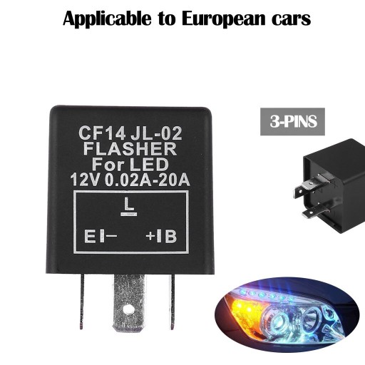 3-Pin CF14 JL-02 samochodu ledowy przekaźnik migan