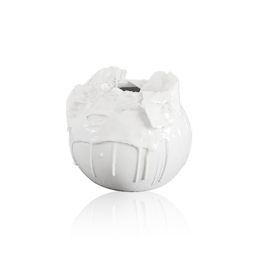 Świecznik Koronka praca Marka Kotarby porcelana