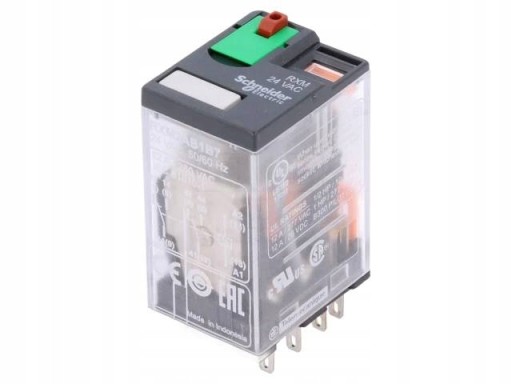RXM2AB1B7 Przekaźnik DPDT 24VAC 12A/250VAC