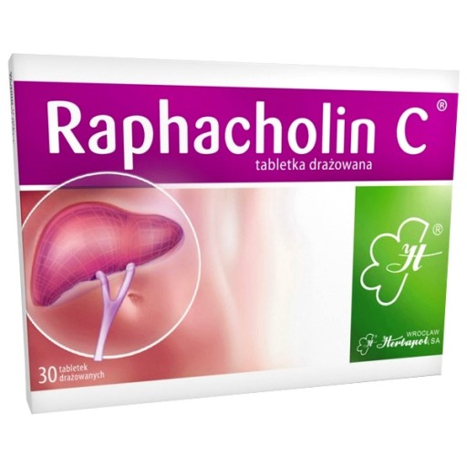 Raphacholin C 30 tabletek niestrawność wątroba
