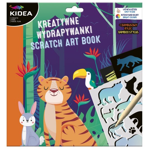 WYDRAPYWANKA ZWIERZĘTA z SZABLONAMI KIDEA + RYSIK