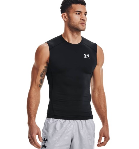 Koszulka treningowa top bezrękawnik Under Armour 1361522-001 czarny 3XL