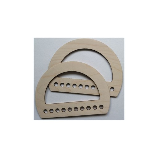 Uchwyty, rączki do torebki 15*10,8cm sklejka 3 mm