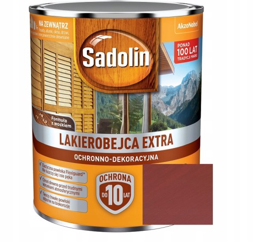 SADOLIN EXTRA LAKIEROBEJCA SZWEDZKA CZERWIEŃ 5L