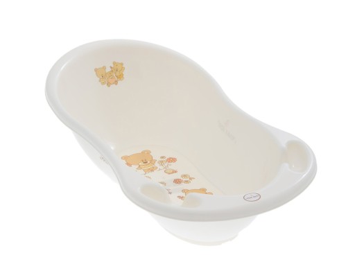 TEGA MS-004-118 Wanna dziecięca 86 cm MIŚ biała perła