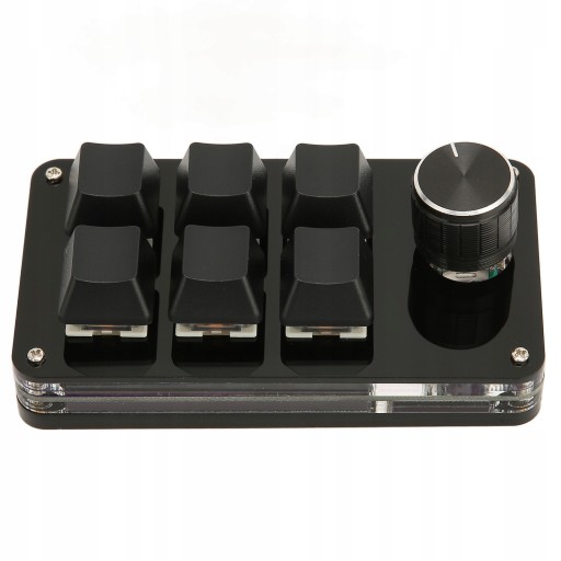 6 KLUCZOWA MINI PROGRAMOWALNA KLAWIATURA USB HID Z POKRĘTŁEM