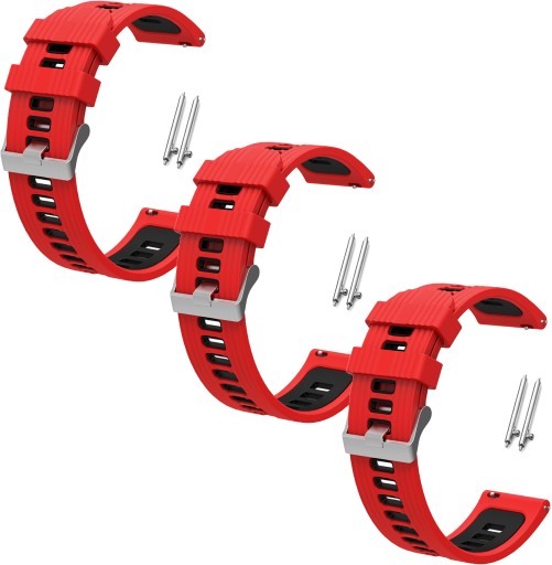 3x PASEK OPASKA 22mm do Zegarka Smartwatch Uniwersalny Silikonowy Teleskopy