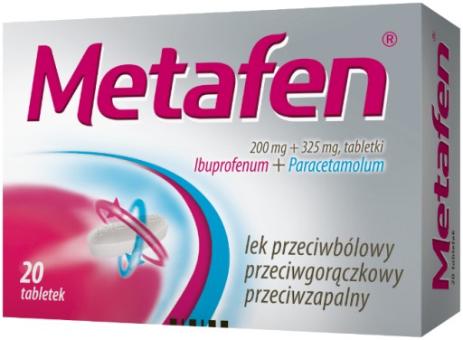 Metafen Ibuprofen 200mg Paracetamol 325mg 20 tab