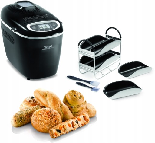 WYPIEKACZ DO CHLEBA TEFAL PF6118 1600W 19 PROGRAMÓW ZESTAW AKCESORIA FOREMK