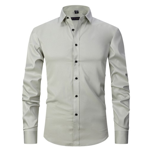 KOSZULA Męska Elegancka Slim Fit GŁADKA KLASYCZNA