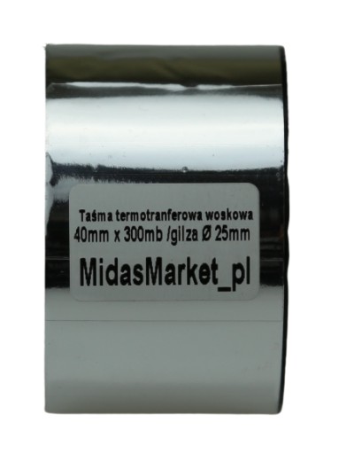TAŚMA KALKA FOLIA TTR 40x300 DO DRUKAREK ZEBRA