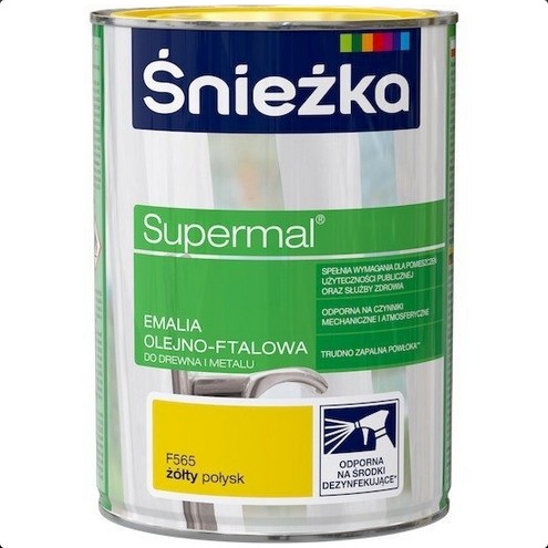 ŚNIEŻKA SUPERMAL ŻÓŁTA POŁYSK 0,8L
