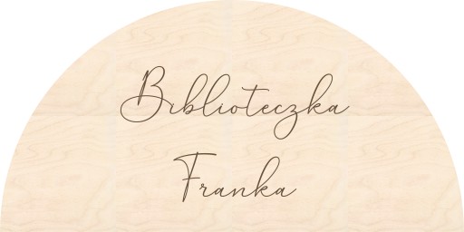 TABLICZKA półokrągła dekoracja na ścianę BIBLIOTECZKA + IMIĘ XXL 58CM