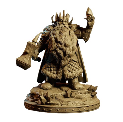 Dwarf King - Gimrak - PRIMAL Collectibles - Druk 3D