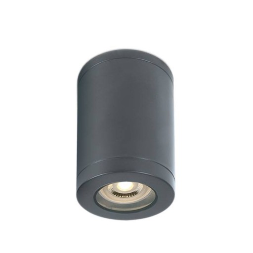 LAMPA SUFITOWA ZEWNĘTRZNA PLAFON CYLINDER ANTRACYT GRAFITOWA NOTA GU10 IP65