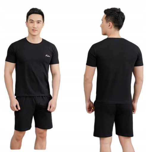 PIŻAMA MĘSKA pidżama BAWEŁNIANA SPODENKI L,4XL
