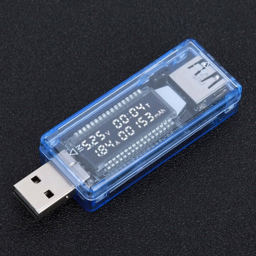 LCD Detektor USB Woltomierz Amperomierz Tester