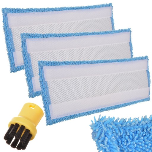 3x WKŁAD DO MOP PAROWY KARCHER SC1 SC2 SC3 SC4 SC5 EasyFix Ściereczki GRUBE