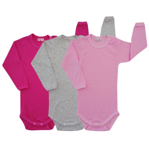 Body długi ręk. 116 cm/ 3 szt girl 5 lat