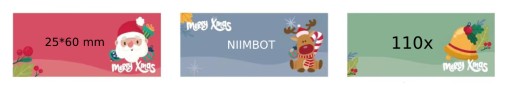 NIIMBOT Etykiety Naklejki 25*60mm 110szt PREZENTY
