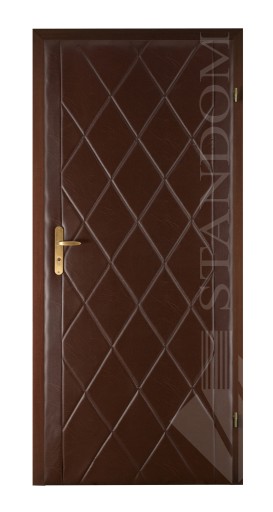 TAPICERKA DRZWIOWA OBICIE 80/90cm ROMBY - ORZECH