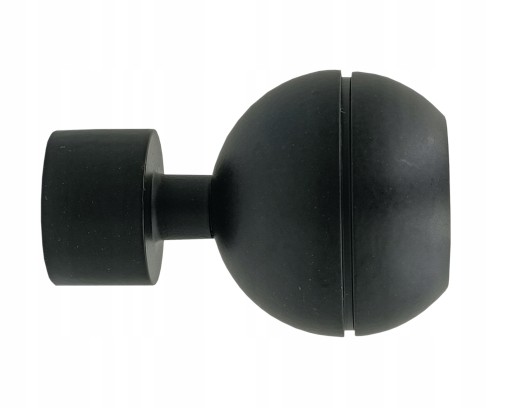 KOŃCÓWKA GAŁKA komplet 2 sztuki do Karnisza fi 19 mm CZARNY MAT