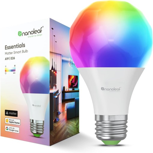 Nanoleaf Essentials Smart Bulbs żarówka RGB E27 Matter BT iOS Android
