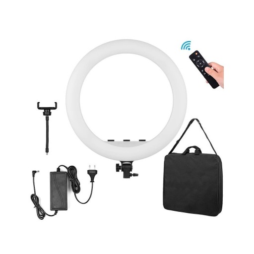 Lampa pierścieniowa LED Ring MITOYA MTY-18C 45cm Pilot Torba Uchwyt tel