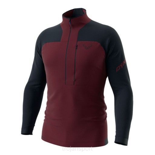 BLUZA DYNAFIT SPEED POLARTEC 1/2 ZIP BLUEBERRY BURGUNDY L 71498 3011