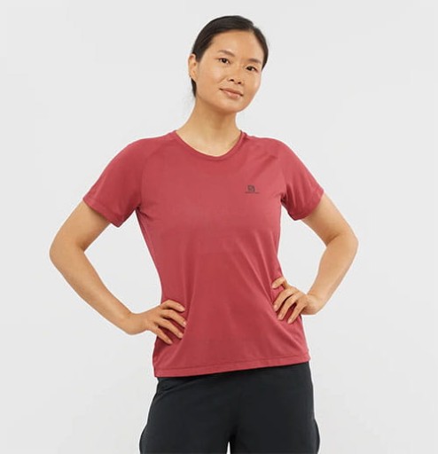 SALOMON CZERWONY T-SHIRT LOGO (2XL)