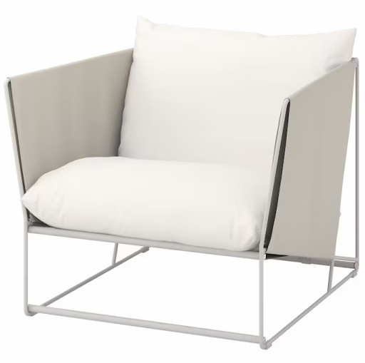 IKEA HAVSTEN Fotel ogrodowy, beżowy