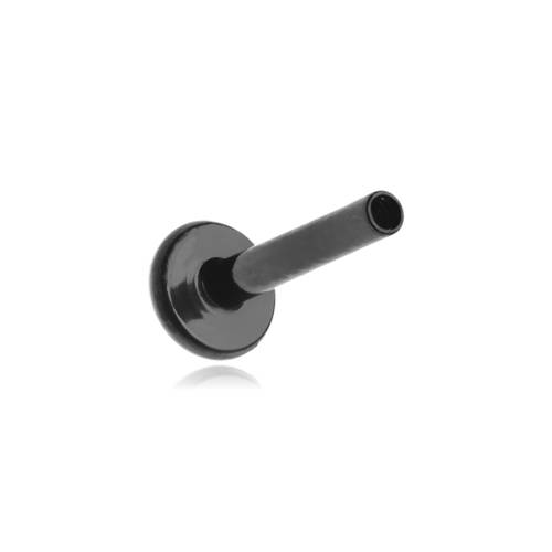 Pręcik typu labret czarny gwint wewnętrzny 1,2/8