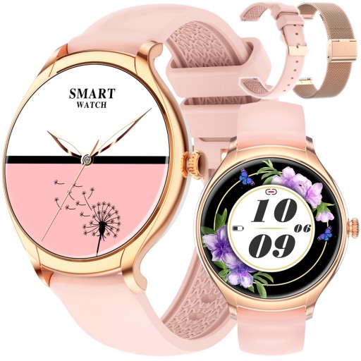 SMARTWATCH DAMSKI ZEGAREK DLA KOBIETY SMS PULS PL