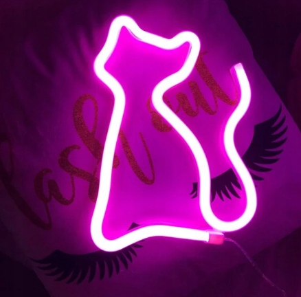 NEON LED NA ŚCIANĘ ZNAK hello SERCE NAPIS NEONOWY