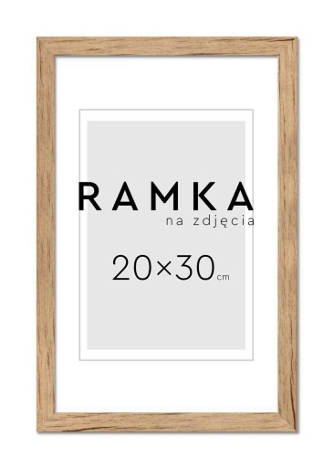 Ramka na zdjęcia 20x30 cm 30x20 cm Brzoza
