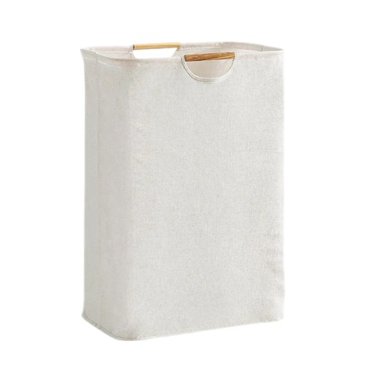 Biały styl 30 x 30 x 40 cm Pojemny kosz do prania - organizer sypialniany