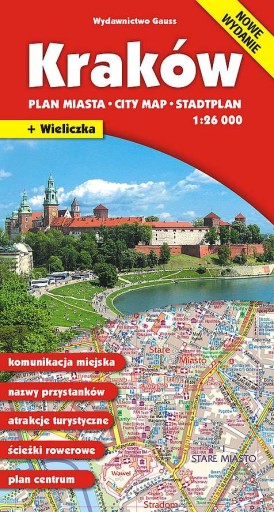 KRAKÓW. PLAN MIASTA 1:26000 WYD. 18 OPRACOWANIE ZBIOROWE