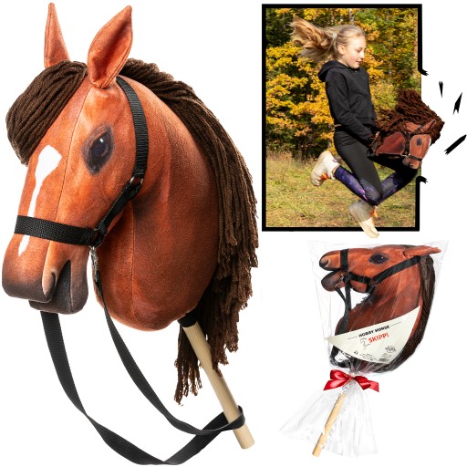 HOBBY HORSE A3 KOŃ NA KIJU ZABAWKA KONIK NA PATYKU PREZENT NA DZIEŃ DZIECKA