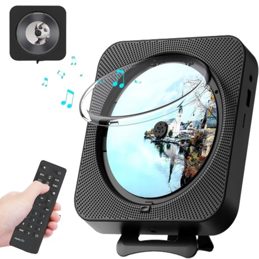 ODTWARZACZ CD BIURKOWY ODTWARZACZ CD Z BLUETOOTHEM NA ŚCIANIE DO DOMOWEGO