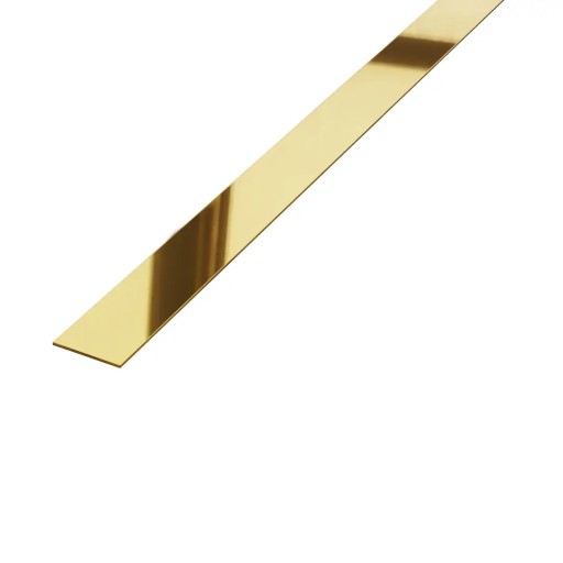 Płaskownik ozdobny stal złoty poler 20mm/270cm