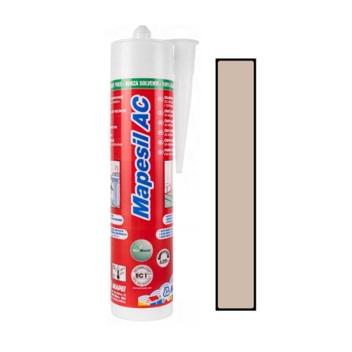 MAPEI SILIKON SANITARNY USZCZELNIACZ DO ŁAZIENEK BEŻOWY 132 310ml